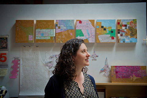 Michelle Constantine in her studio.